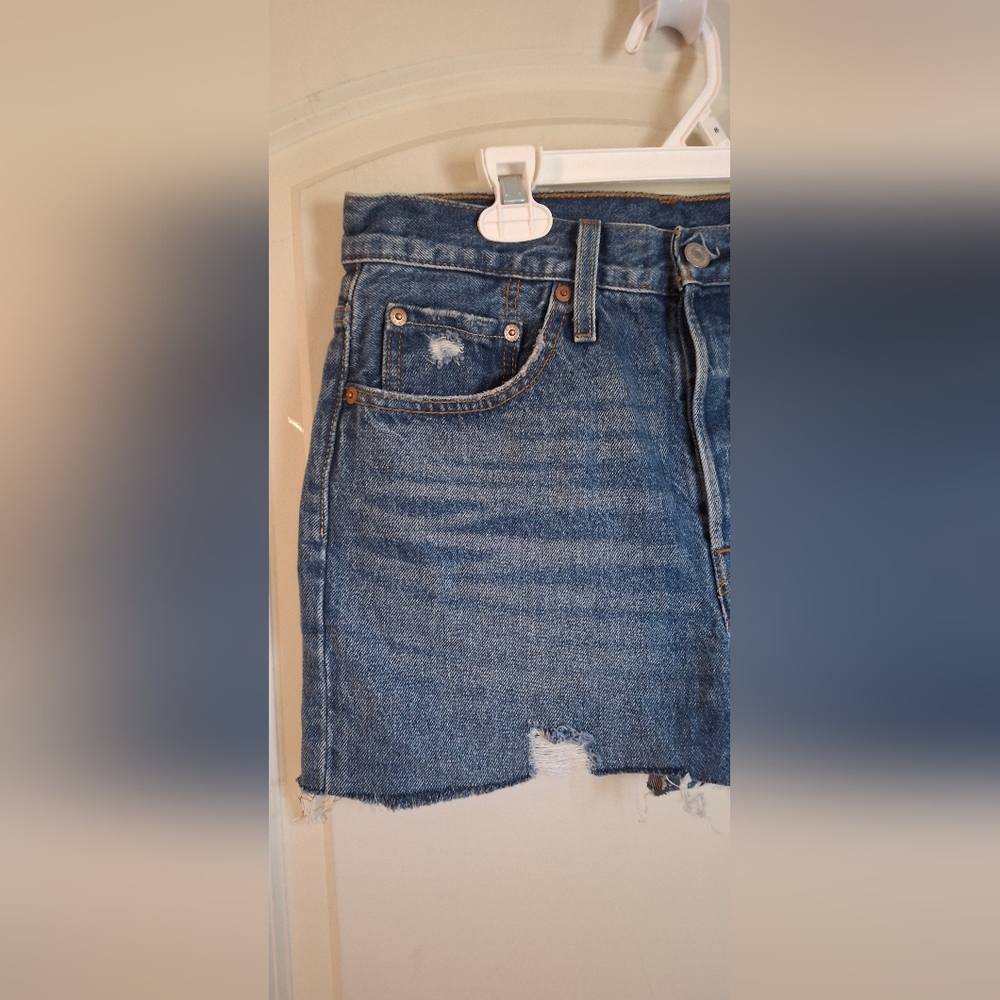 Distressed Denim Womens Short w28